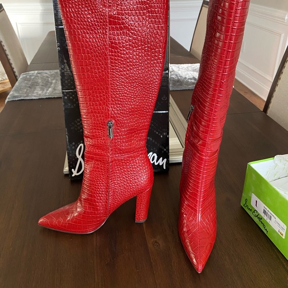 Sam Edelman Raakel Croc Tall Boots 